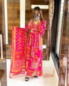 LG 1850 Chinon Printed Palazzo Readymade Suits Wholesale Price In Surat